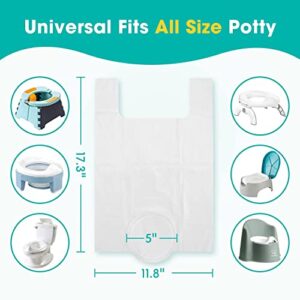 [60 Counts] Disposable Potty Liners compatible with OXO Tot 2-in-1 Go Potty, Potty Refill Bags for Toddler Travel, Universal Potty Bags Fit Most Potty Chairs