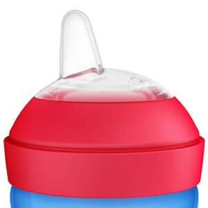 Philips AVENT My Grippy Spout Sippy Cup with Soft Spout and Leak-Proof Design, Blue/Green, 10oz, 2pk, SCF801/21