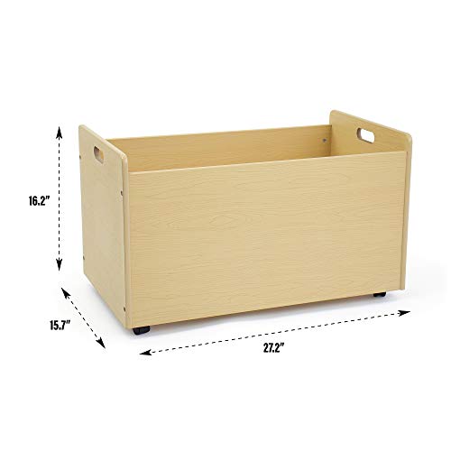 Humble Crew Toy Box with Wheels, Natural (TB234)