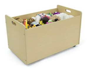 humble crew toy box with wheels, natural (tb234)