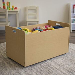 Humble Crew Toy Box with Wheels, Natural (TB234)