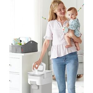 Skip Hop Wipes Dispenser, Nursery Style, Clear/White