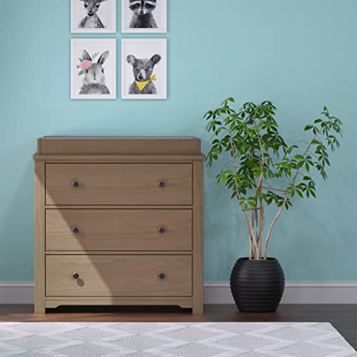 Forever Eclectic Harmony 3-Drawer Dresser with Changing Table Topper (Dusty Heather)