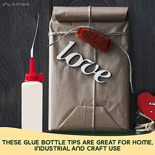 100Pcs Needle Tip Glue Bottle Applicator - Nail Tip Glue Bottles with Fine Tip Precision Tip Applicator Bottle for Hobby Glue Pen Microfine Glue Tips - Epoxy Glue Pens for Crafting Fine Tip for Glue