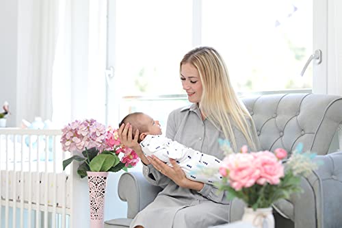 BaeBae Goods Swaddle Blanket, Adjustable Infant Baby Swaddling Wrap Set of 4, Baby Swaddling Wrap Blankets for Boys and Girls Made in Soft Cotton (0-3 Months)