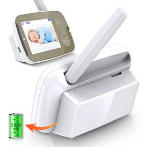 5000mah replacement battery mount holder for infant optics dxr-8 monitor