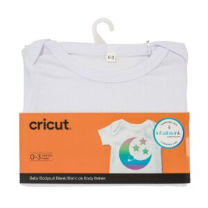 Cricut womens Baby Bodysuit BLANK BODY SUIT 0 3 MONTH, White, 0-3 Months US