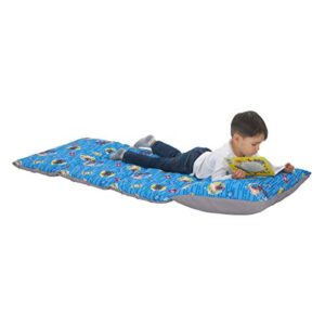 Puppy Dog Pals - Blue, Grey, Yellow, and Red Deluxe Easy Fold Toddler Nap Mat