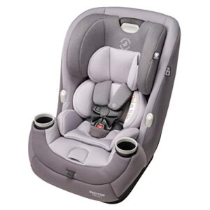 maxi-cosi pria all-in-one convertible car seat, rear-facing, from 4-40 pounds; forward-facing to 65 pounds; and up to 100 pounds in booster mode, silver charm