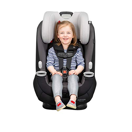 Maxi-Cosi Pria All-in-One Convertible Car Seat, rear-facing, from 4-40 pounds; forward-facing to 65 pounds; and up to 100 pounds in booster mode, Silver Charm