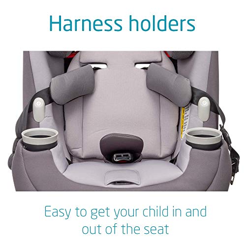 Maxi-Cosi Pria All-in-One Convertible Car Seat, rear-facing, from 4-40 pounds; forward-facing to 65 pounds; and up to 100 pounds in booster mode, Silver Charm