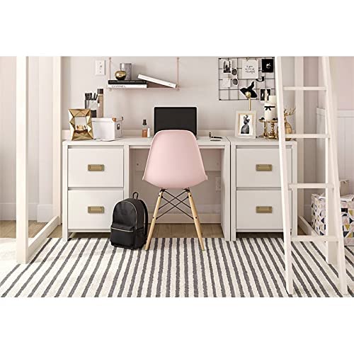 Little Seeds Monarch Hill Haven White Single Pedestal Kids’ Desk