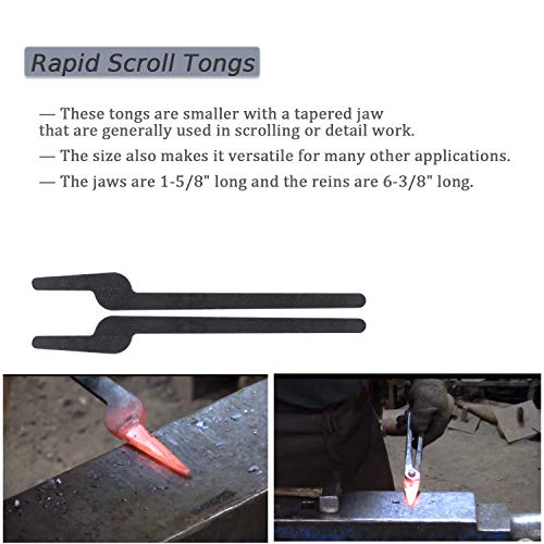 Yoursme DIY Rapid Tongs Bundle Set - Blacksmith Five types of Tongs Bundle Set Comes with Rivet