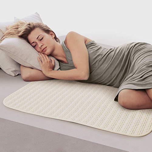 Waterproof Bed Pad Washable and Reusable Underpads 4 Layer Incontinence Mattress Protector 100% Cotton Surface for Children Adults and Pets by Yoofoss