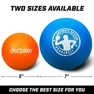 GoSports 5 Inch Inflatable No Sting Dodgeball 6 Pack Includes Ball Pump & Mesh Bag
