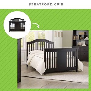 Full-Size Conversion Kit Bed Rails for Baby Appleseed & Eco-Chic Cribs | Fits Beaumont, Chelmsford, Clover, Davenport, Dorchester, Millbury, Palisade and Stratford Cribs (Espresso)