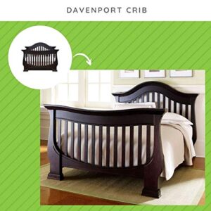 Full-Size Conversion Kit Bed Rails for Baby Appleseed & Eco-Chic Cribs | Fits Beaumont, Chelmsford, Clover, Davenport, Dorchester, Millbury, Palisade and Stratford Cribs (Espresso)