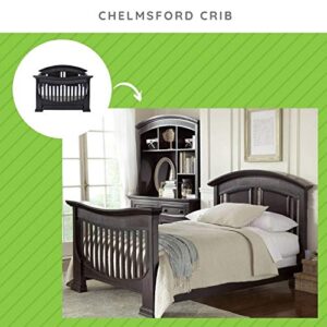 Full-Size Conversion Kit Bed Rails for Baby Appleseed & Eco-Chic Cribs | Fits Beaumont, Chelmsford, Clover, Davenport, Dorchester, Millbury, Palisade and Stratford Cribs (Espresso)