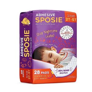 sposie diaper booster pads 2t-5t - baby diaper pads inserts overnight, diaper liners for nighttime diapers, overnight diapers, pull up diapers