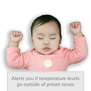 MonBaby Smart Baby Movement Monitor: Tracks Abdominal Movement, Feeling Temperature, Rollover, and Sleeping Position. Real-Time Alerts to Smartphone. HSA and FSA Approved.