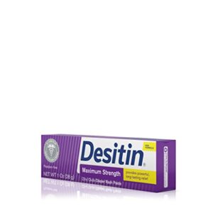 Desitin Diaper Rash Ointment Desitin Maximum Strength Original Paste for Diaper Rash, 1 Oz