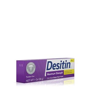 Desitin Diaper Rash Ointment Desitin Maximum Strength Original Paste for Diaper Rash, 1 Oz