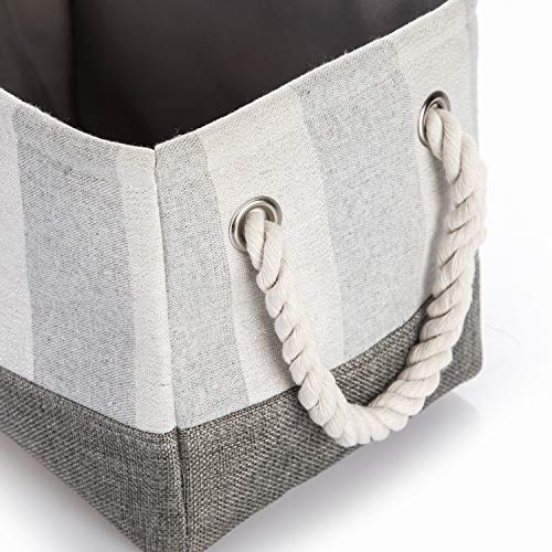 Home Zone Living Storage Basket with Cotton Rope Handles, VS19215E