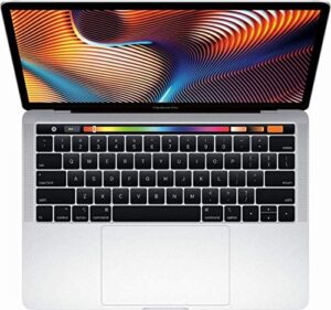 apple macbook pro mlh12ll/a 13-inch laptop with touch bar, 2.9ghz dual-core intel core i5, 8gb memory, 256gb, retina display, silver (renewed)