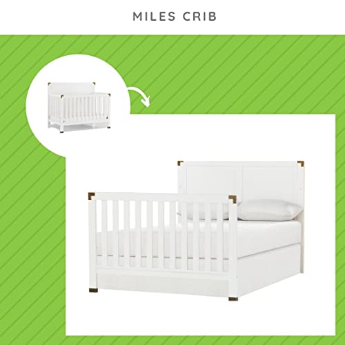 Full Size Conversion Kit Bed Rails for Baby Relax Collins, Colton, Edgemont, Hathaway & Miles Cribs - White