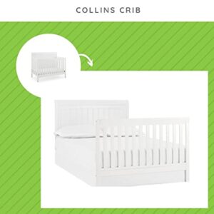 Full Size Conversion Kit Bed Rails for Baby Relax Collins, Colton, Edgemont, Hathaway & Miles Cribs - White