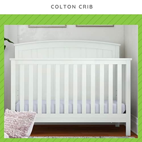 Full Size Conversion Kit Bed Rails for Baby Relax Collins, Colton, Edgemont, Hathaway & Miles Cribs - White