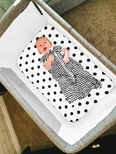 Pack n Play Sheets – Premium Pack and Play Sheet 4 Pack – 100% Super Soft Jersey Knit Cotton Playard Mattress Portable Playpen Fitted Play Yard Mini Crib Sheet for Boy (24 x 38 x 5)