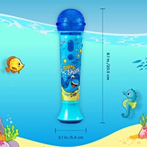 Baby Shark Singalong Microphone for Kids, Toy Microphone with Built-in Music and Flashing Lights, Baby Shark Toy For Kids Aged 3 and Up