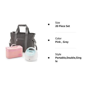 Spectra - S1 Plus Electric Breast Milk Pump with Tote Bag, Breast Milk Bottles and Cooler for Baby Feeding