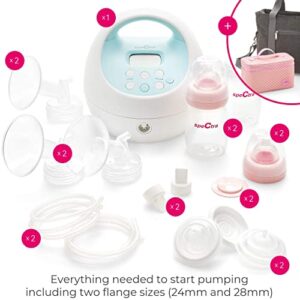 Spectra - S1 Plus Electric Breast Milk Pump with Tote Bag, Breast Milk Bottles and Cooler for Baby Feeding