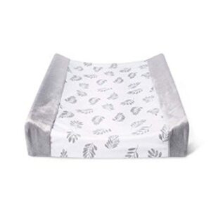 changing pad cover -white/gray leaf cloud island