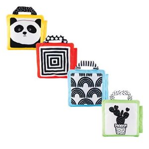 Sassy Reversible Soft Sensory Activity Panels, 4Count, Ages 0+