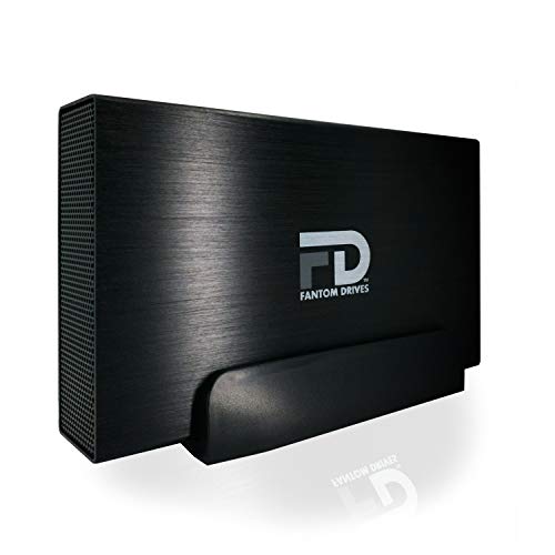 Fantom Drives 16TB External Hard Drive HDD, GFORCE 3 Pro 7200RPM, USB 3.0, Aluminum, Fanless, On/Off Switch, Black, GF3B16000UP