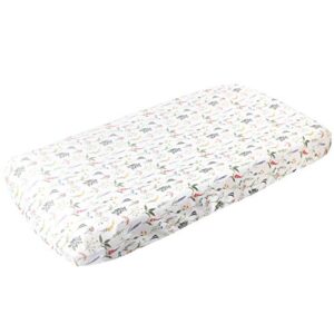 premium knit diaper changing pad cover"aspen" by copper pearl