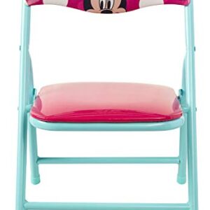 Jakks Pacific Minnie Jr Activity Table Set with One Chairs ,Teal and Red