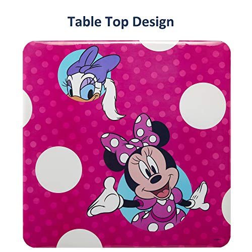 Jakks Pacific Minnie Jr Activity Table Set with One Chairs ,Teal and Red