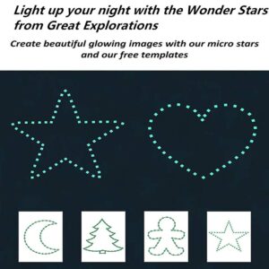 Aooyaoo Glow in The Dark Stars Wall Stickers, Glowing Stars for Ceiling and Wall Decals, 3D Glowing Stars,Excluding The Moon，Perfect for Kids Bedding Room or Party Birthday Gift(452Pcs, Green)