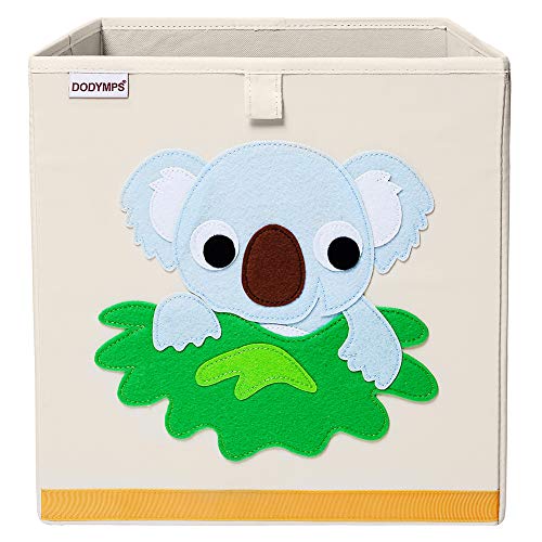 DODYMPS Foldable Animal Toy Storage Bins/Cube/Box/Chest/Organizer for Kids & Nursery, 13 inch (Koala)