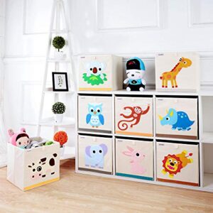 DODYMPS Foldable Animal Toy Storage Bins/Cube/Box/Chest/Organizer for Kids & Nursery, 13 inch (Koala)