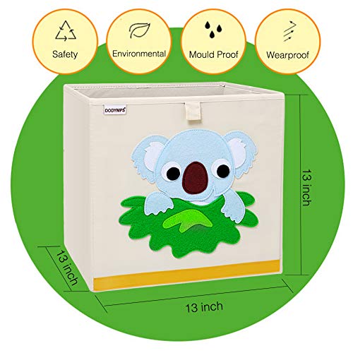 DODYMPS Foldable Animal Toy Storage Bins/Cube/Box/Chest/Organizer for Kids & Nursery, 13 inch (Koala)