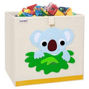 DODYMPS Foldable Animal Toy Storage Bins/Cube/Box/Chest/Organizer for Kids & Nursery, 13 inch (Koala)