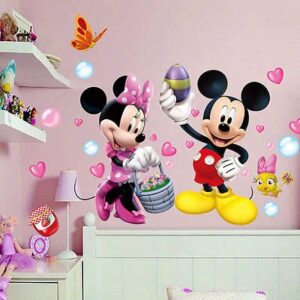 mickey minnie mouse wall stickers vinyl decal kids nursery baby room decor