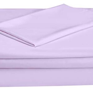 EVERYDAY KIDS 3 Piece Toddler Sheet Set - Soft Breathable Microfiber Toddler Bedding - Includes a Flat Sheet, a Fitted Sheet and a Pillowcase - Solid Purple