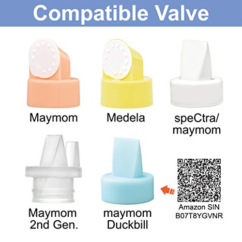 Maymom Widemouth Connector 2pc Compatible w Spectra S1 Spectra S2 Pump; Compatible with Medela PersonalFit Shield, Pumpin Pal Shield, Lansinoh Flange, Maymom MyFit Shields, MyFit Crater Shield