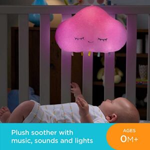 Fisher Price Baby Sound Machine Twinkle & Cuddle Cloud Soother Crib-Attach Plush with Lights for Infant to Toddler